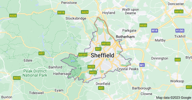sheffield map