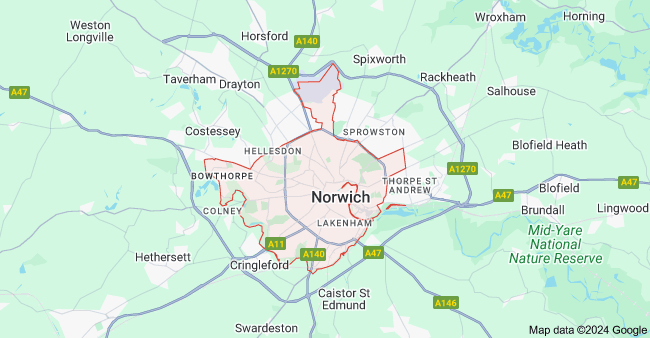 norwich map