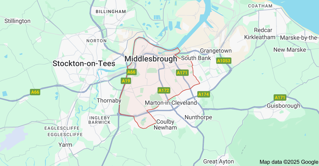 middlesbrough map#