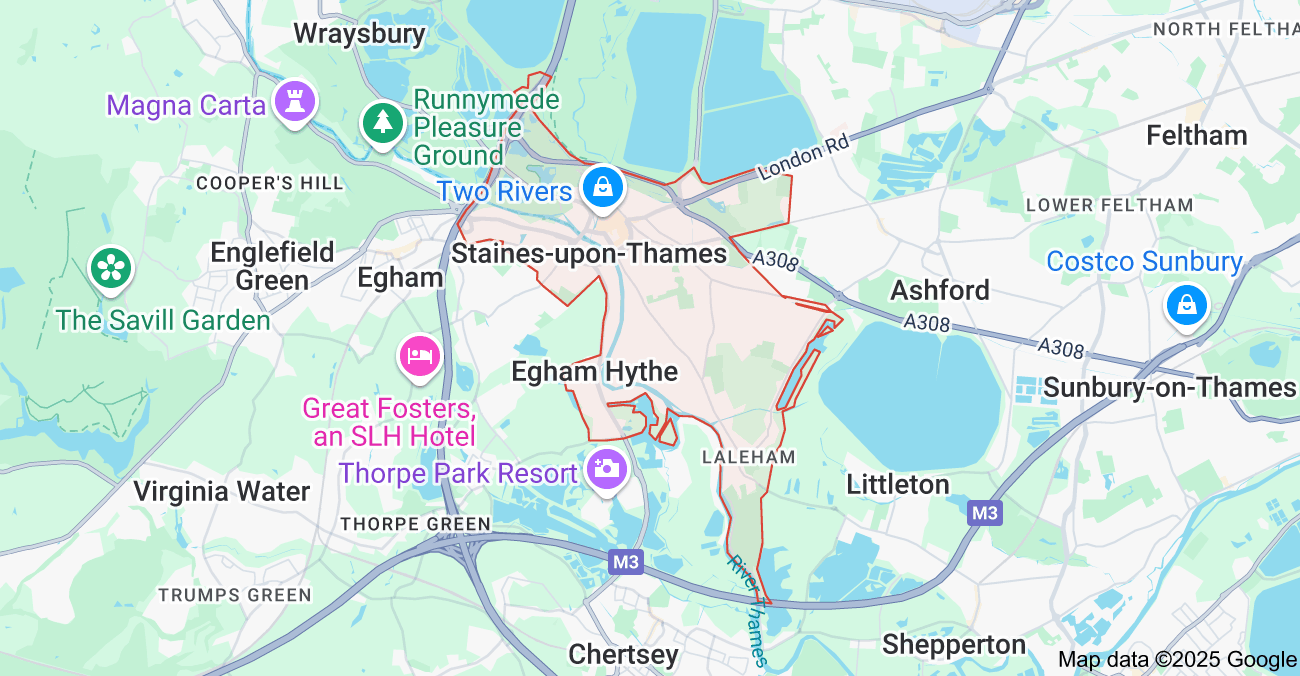 staines map