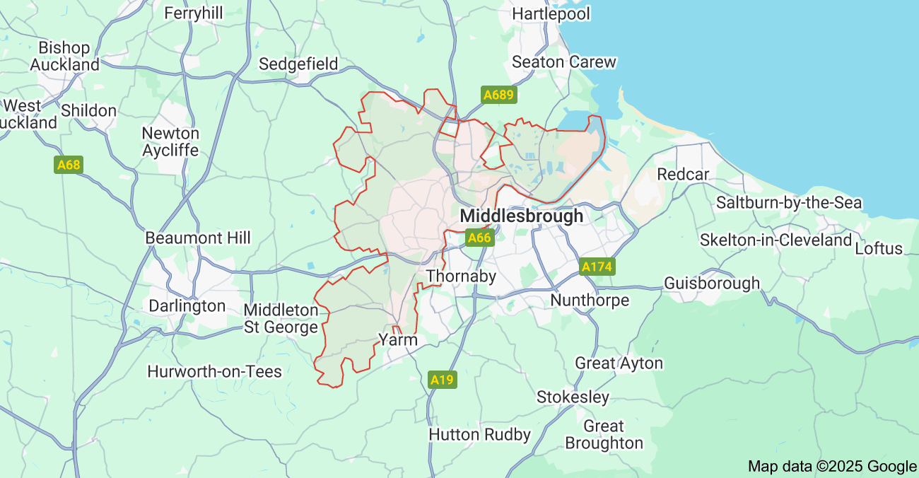 teesside map