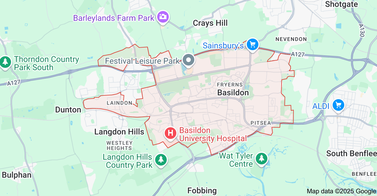 basildon map