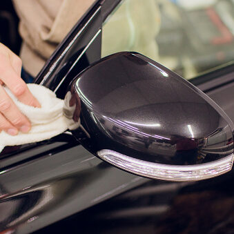 Car mirror man repair,Car accident broken side mirror. Black Car mirror man repair,Car accident broken side mirror. Black